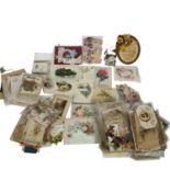 Approximately 140 Victorian greetings cards