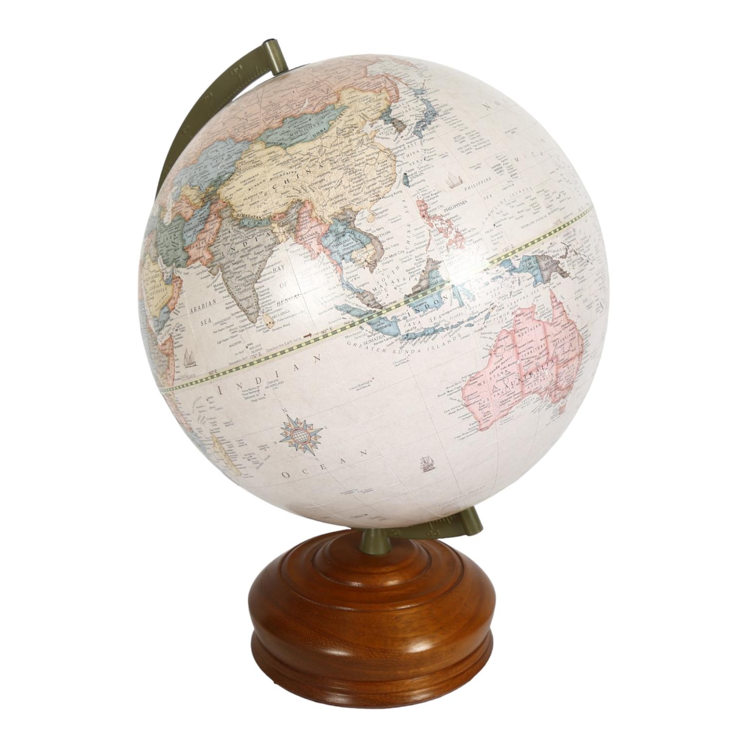 A Herff Jones Education Division Classic terrestrial globe, H37cm