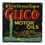 An enamel advertising sign "Gilco Motor Oils", W30.5cm