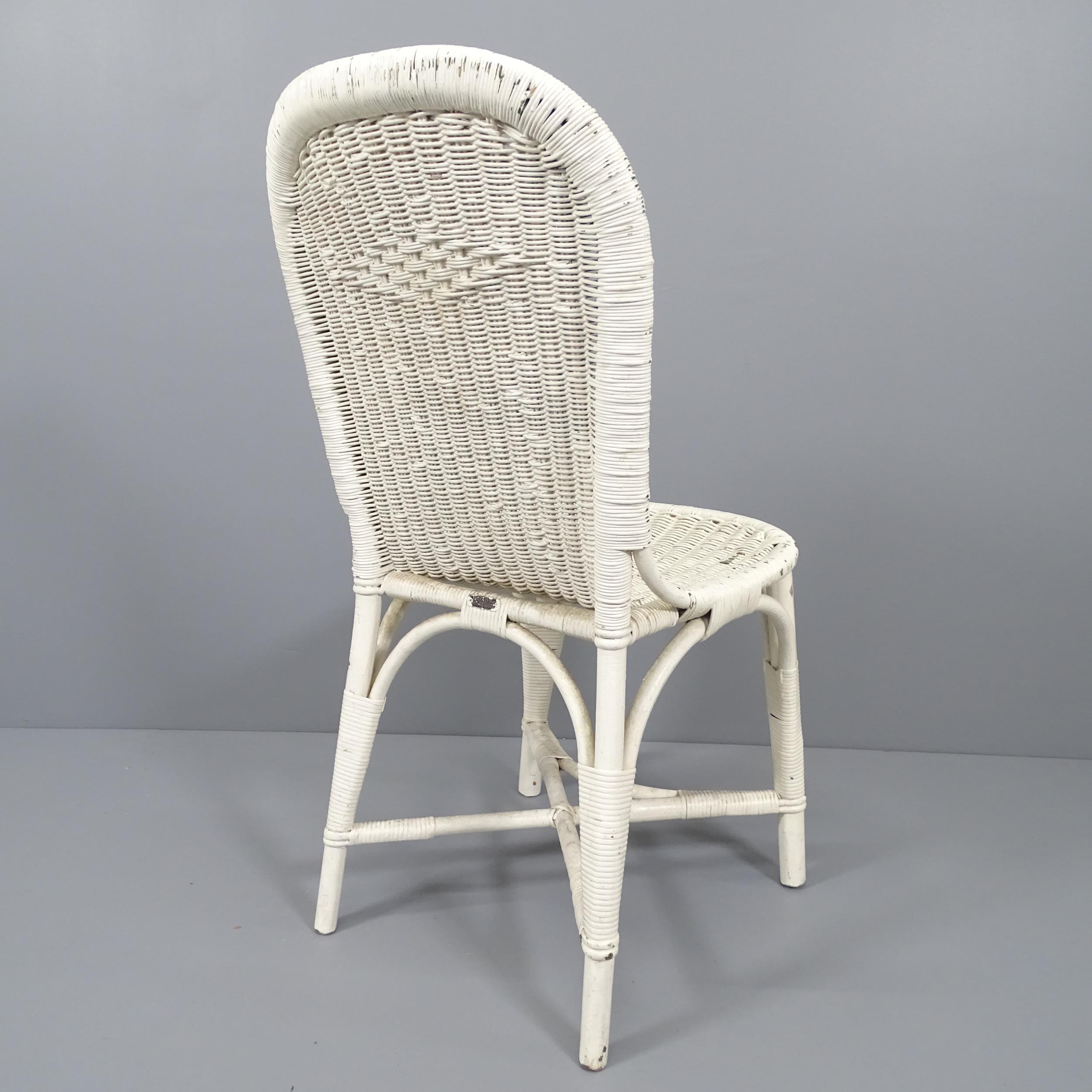 An early 20th century wicker chair by Dryad of Leicester with maker’s metal label - Image 2 of 2