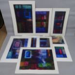Jackie Attwood, 10 contemporary monotype abstract prints, unframed (10), all signed and inscribed in