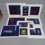 Jackie Attwood, 11 contemporary monotype abstract prints, unframed (11), all signed and inscribed in
