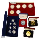 A collection of 1977 silver commemorative coins for Queen Elizabeth II silver jubilee