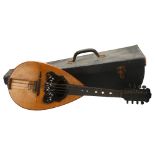 An 1896 Italian rosewood mandolin, by Cav. Giovanni de Maglio e Figlio, Napoli, label to interior,