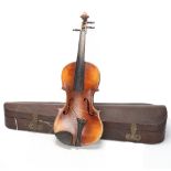 A South German violin, labelled Petrus Guarnerius Cremonensis Filius Andreae, Fecit Mantuae Sub.