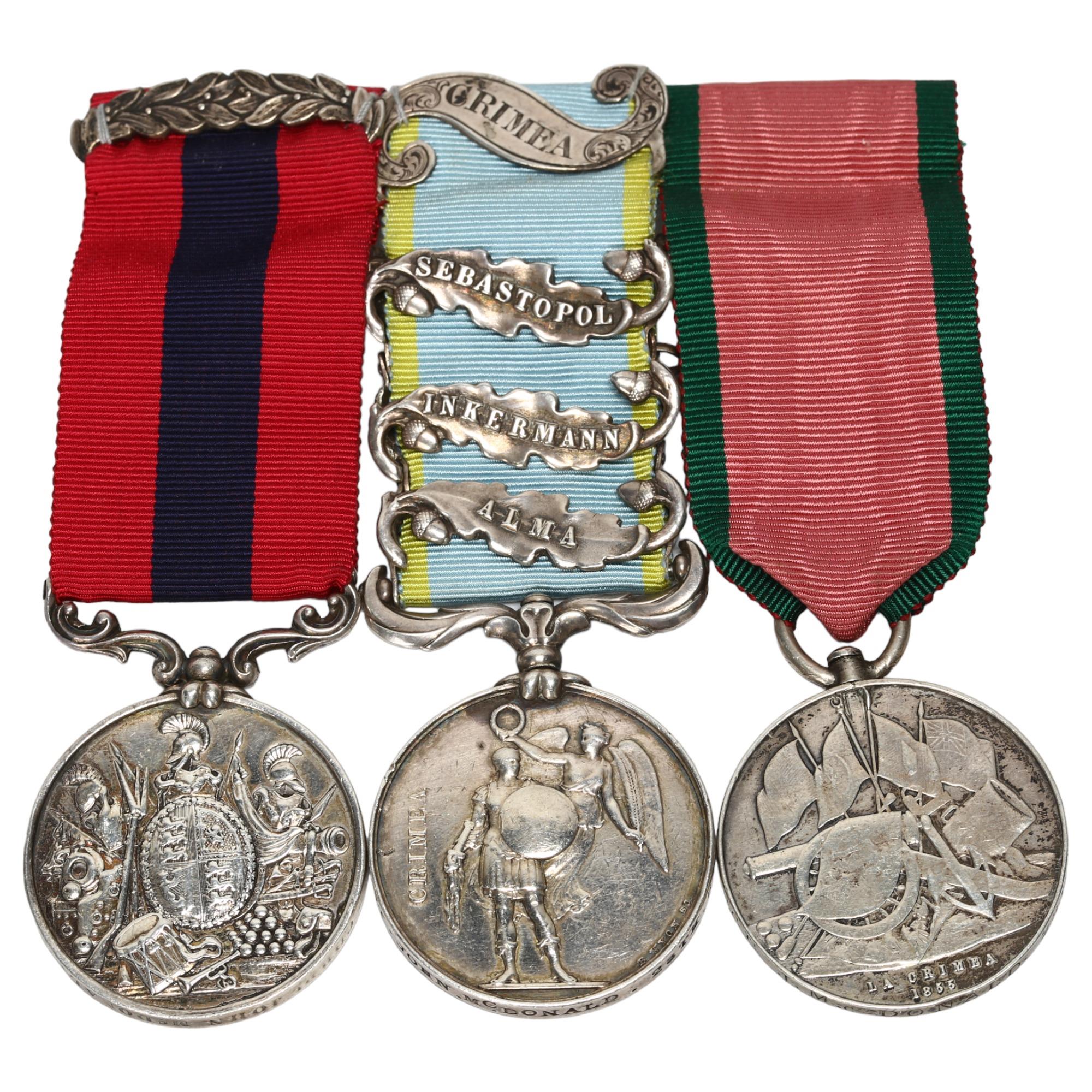 A Distinguished Conduct Medal group awarded to 3033 Col.R Sergt J McDonald 28th Regiment,