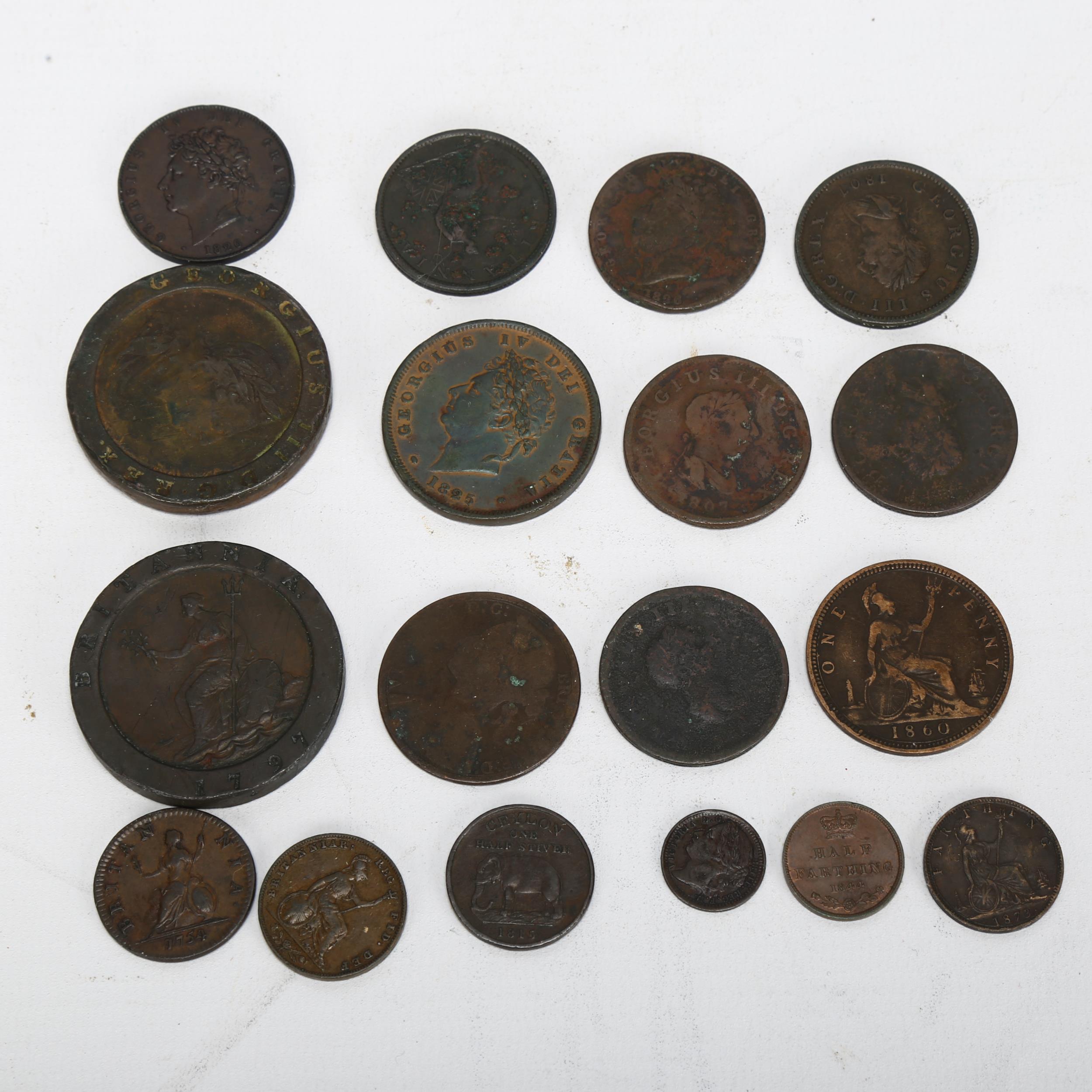 A collection of 18th and 19th century British copper coinage - Image 2 of 3