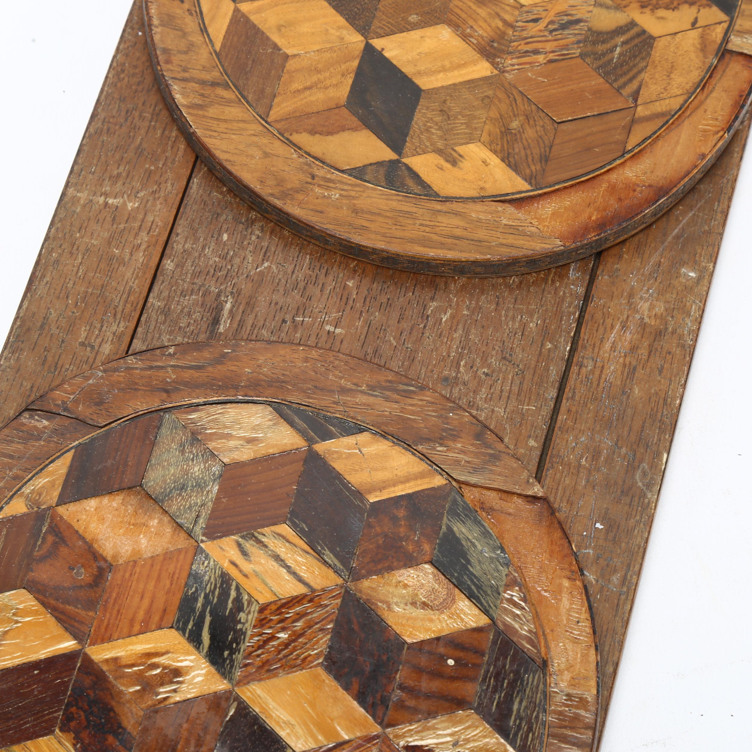 A 19th century Tunbridge Ware specimen wood parquetry inlaid rosewood tumbling cube sliding book - Image 3 of 3