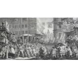 William Hogarth, a 1747 print of the industrious, Prentice Lord Mayor of London, 39.5cm x 26.5cm,