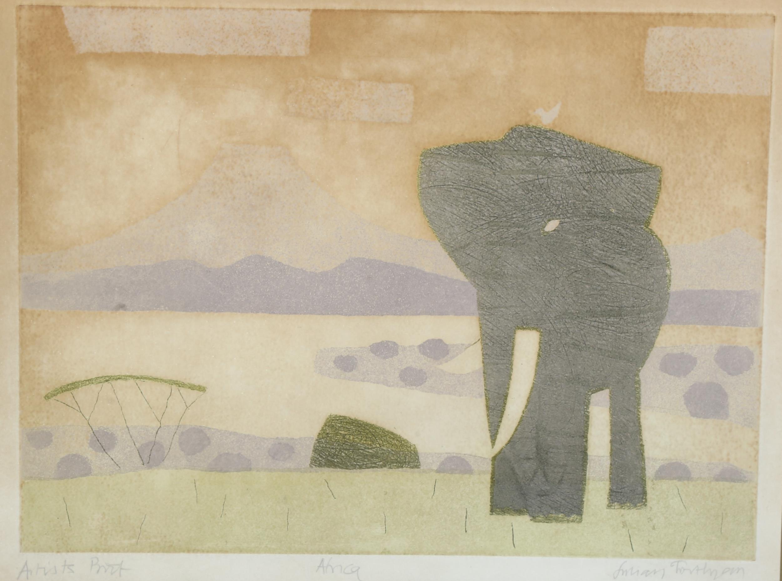 Julian Trevelyan RA (British 1910-1988), 'Africa', artist's proof print, 'artist's proof' written