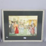 Patience Arnold (1901-1991) 'The Edwardian Childrens Party', watercolour, 33cm x 44cm, framed and