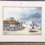 20th century, Bleak House at Broadstairs, watercolour, monogrammed lower left RCS, image 37cm x