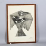 Henri-Georges Adam (French 1904-1967), 'L'Oiseau Gris', etching, 54cm x 49cm, signed, titled,