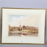 Len Roope (1917-2005), views of Old Cockermouth Cumbria, 2 watercolours, signed and dated, largest 3