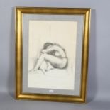 Pietro Annigoni (1910-1988), a signed print of female nude, 72cm x 48cm, framed Good condition,