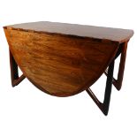 Kurt Ostervig for Jason Mobler, Denmark, a 1960s' designed rosewood drop leaf dining table with