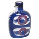 Inge-Lise Koefoed for Royal Copenhagen, a Tenera range faience oil jar, makers marks to basem Nr 154