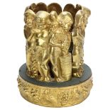 Gustav Gurschner , Austria, an early 20th century planter, the pressed brass base supporting a