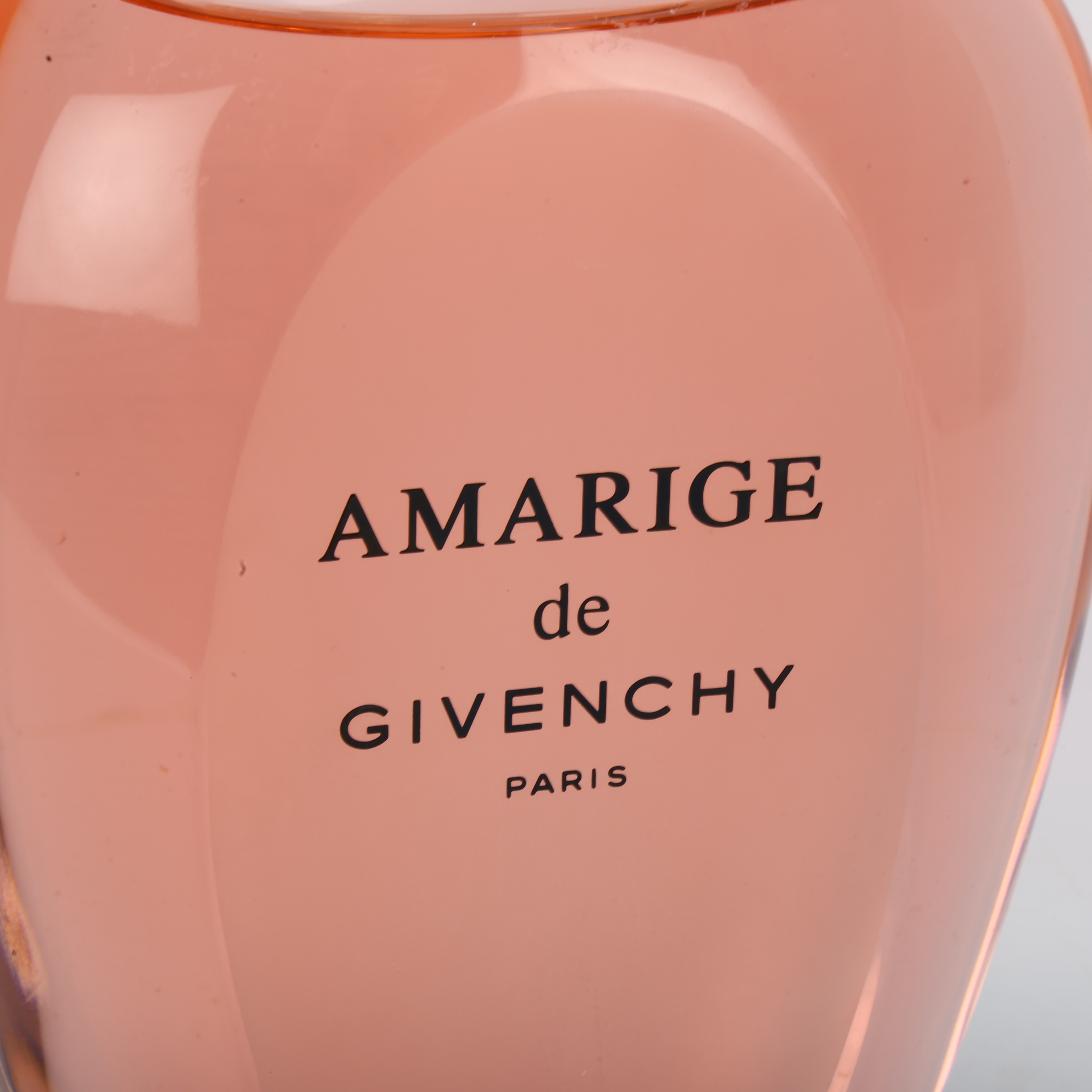 A large Givenchy "Amarige" perfume glass advertising bottle, height 31cm Good condition, no chips, - Image 2 of 4