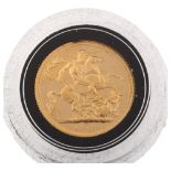 An Elizabeth II 1979 gold full sovereign coin No damage