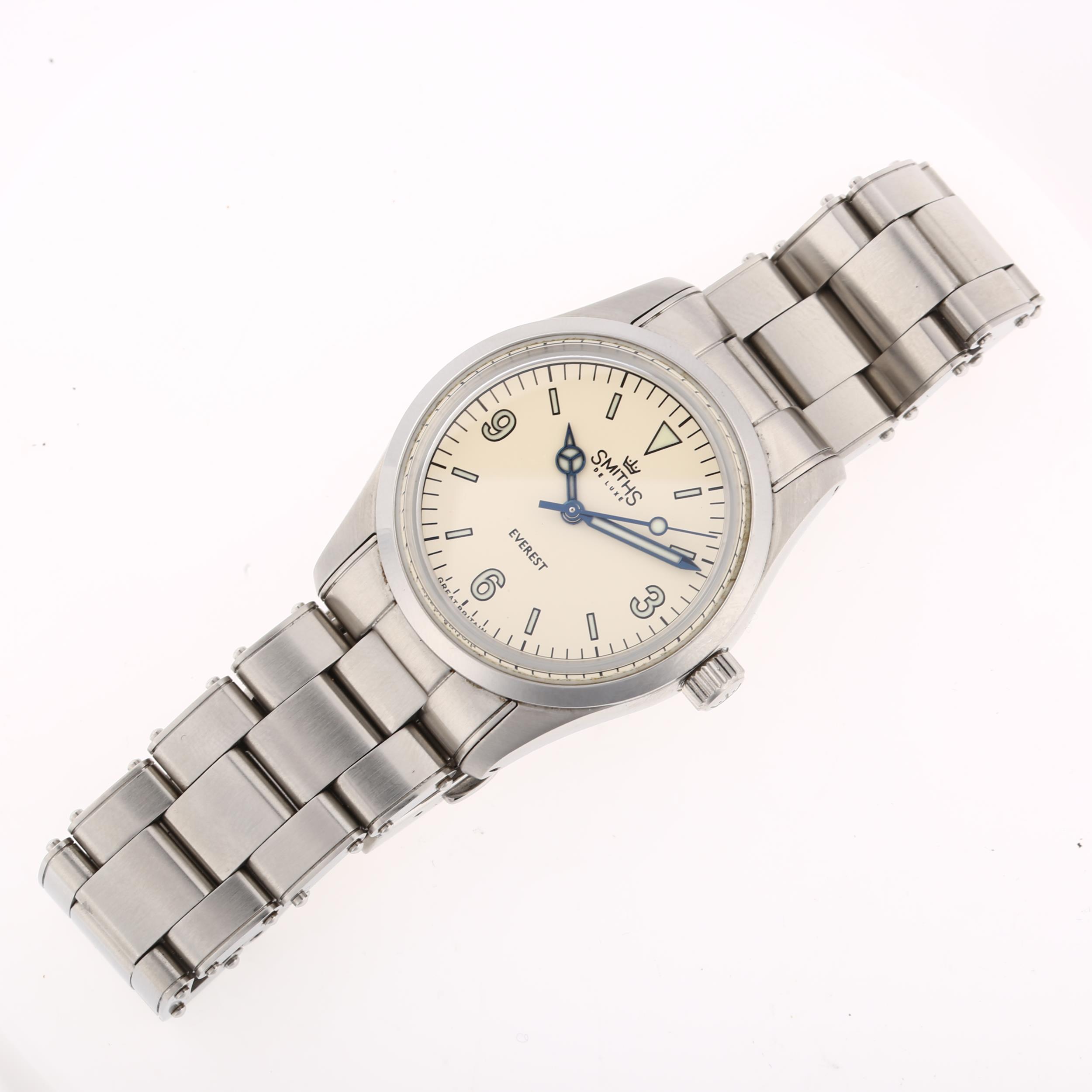 *WITHDRAWN* SMITHS - a stainless steel De Luxe Everest automatic bracelet watch, ref. - Image 2 of 5