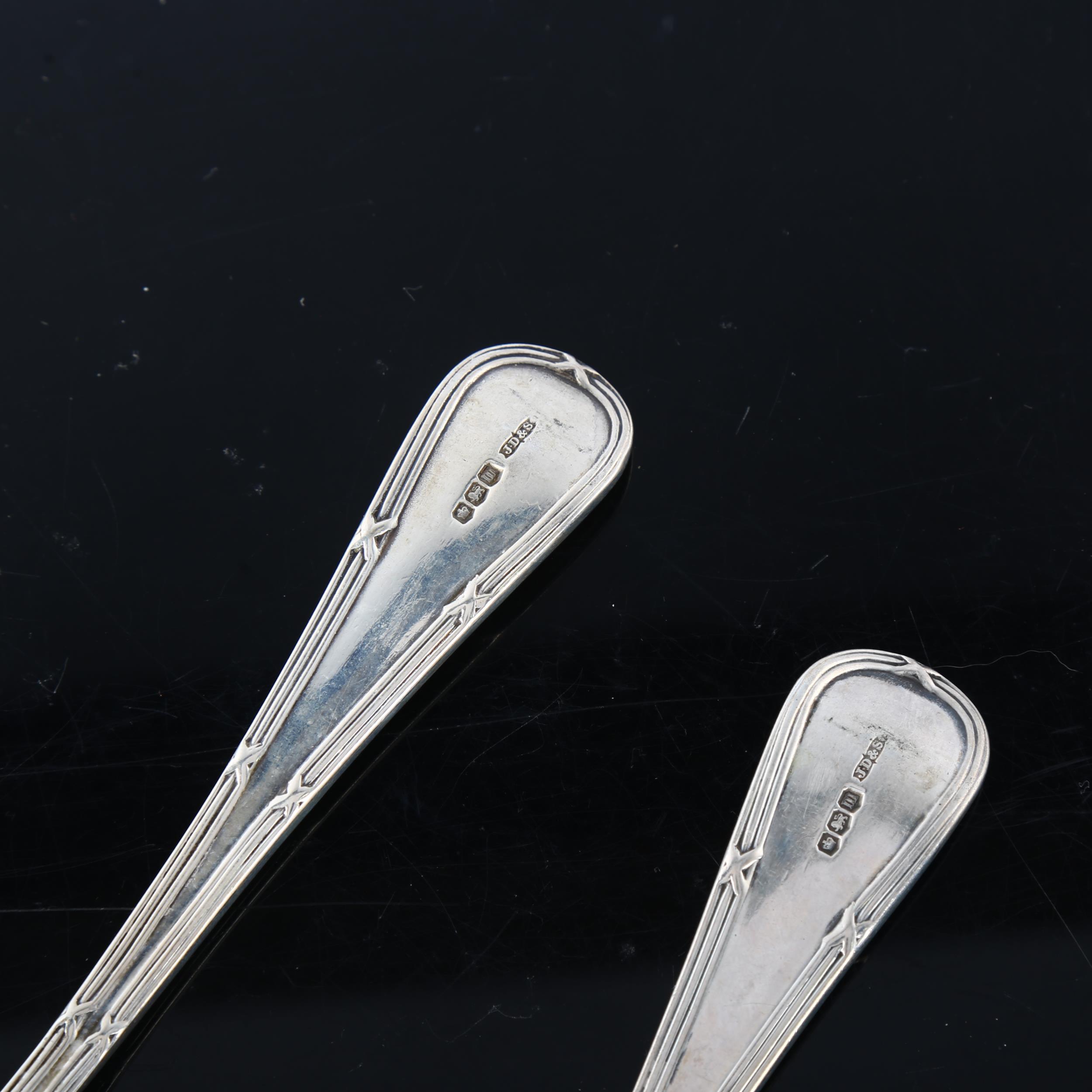 A pair of George V silver sauce ladles, by James Dixon & Sons Ltd, hallmarks Sheffield 1929, - Image 3 of 3