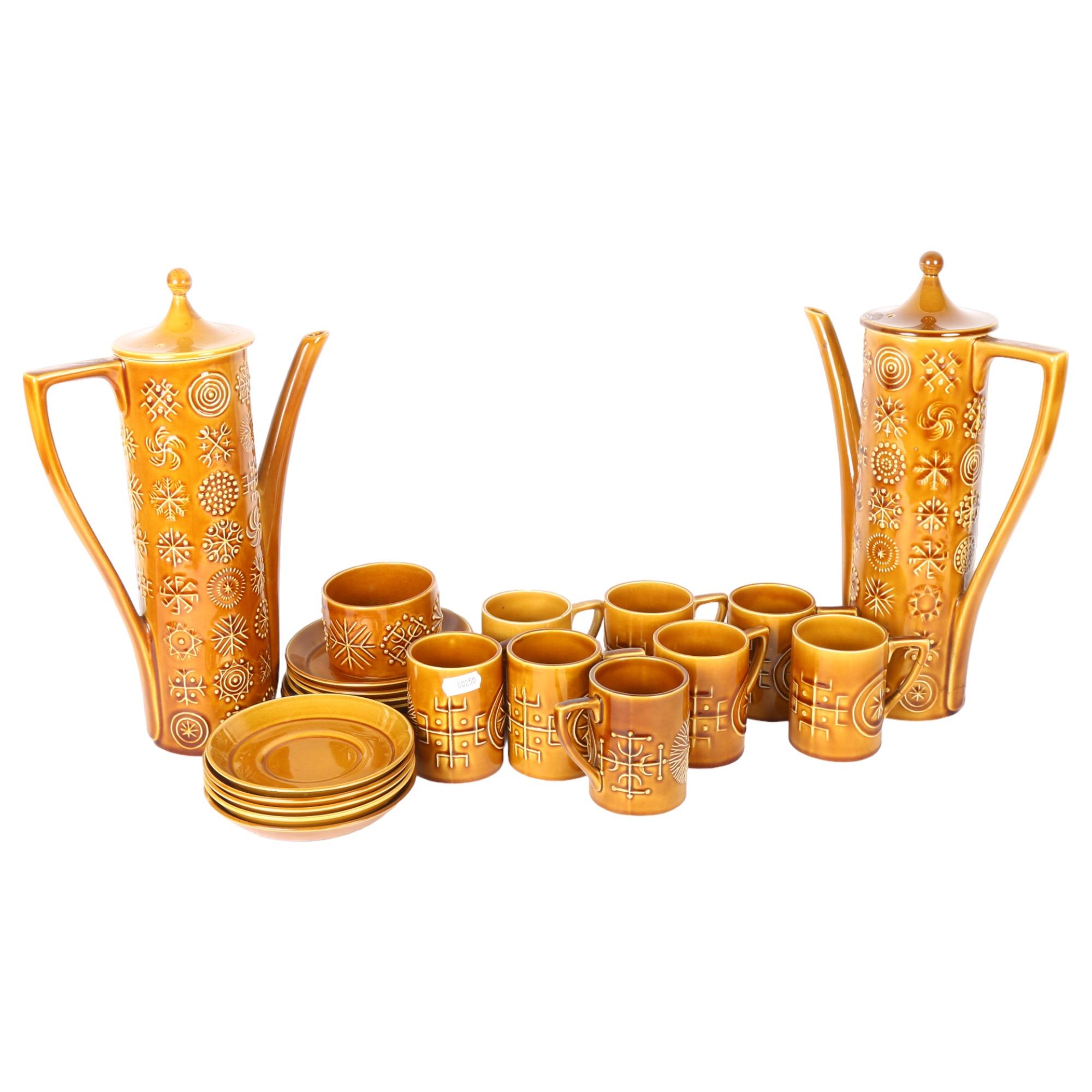 PORTMEIRION - part coffee service in Tottem pattern for 8 people, by Susan William-Ellis Set