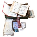 Folio books, Orient Line diaries, stamp albums, handwritten documents etc