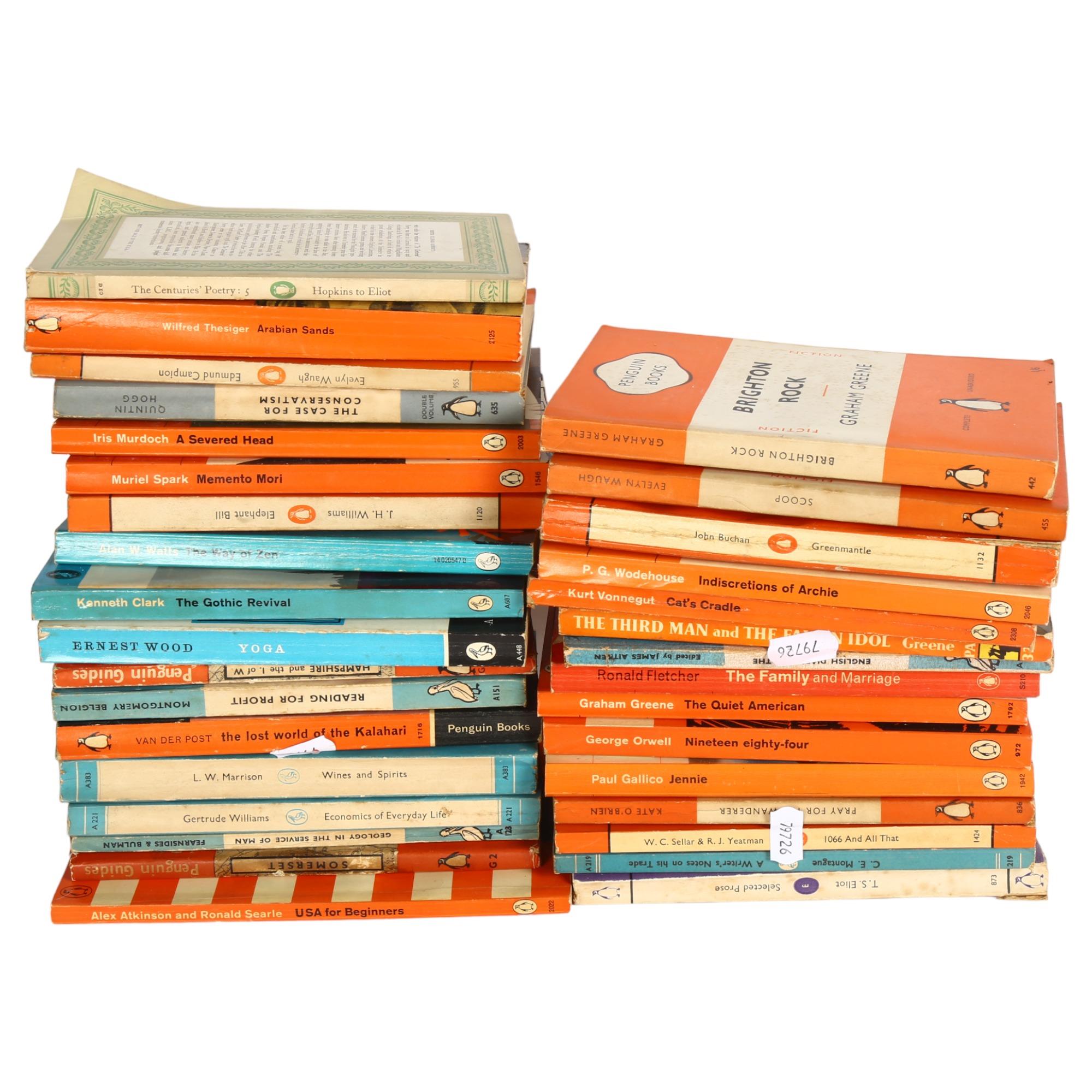 A collection of Penguin paperbacks
