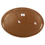 A Vintage oval Arts and Crafts copper tray, L43cm
