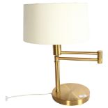 A Ralph Lauren Home adjustable gilt table lamp, no. 164081, H48cm overall