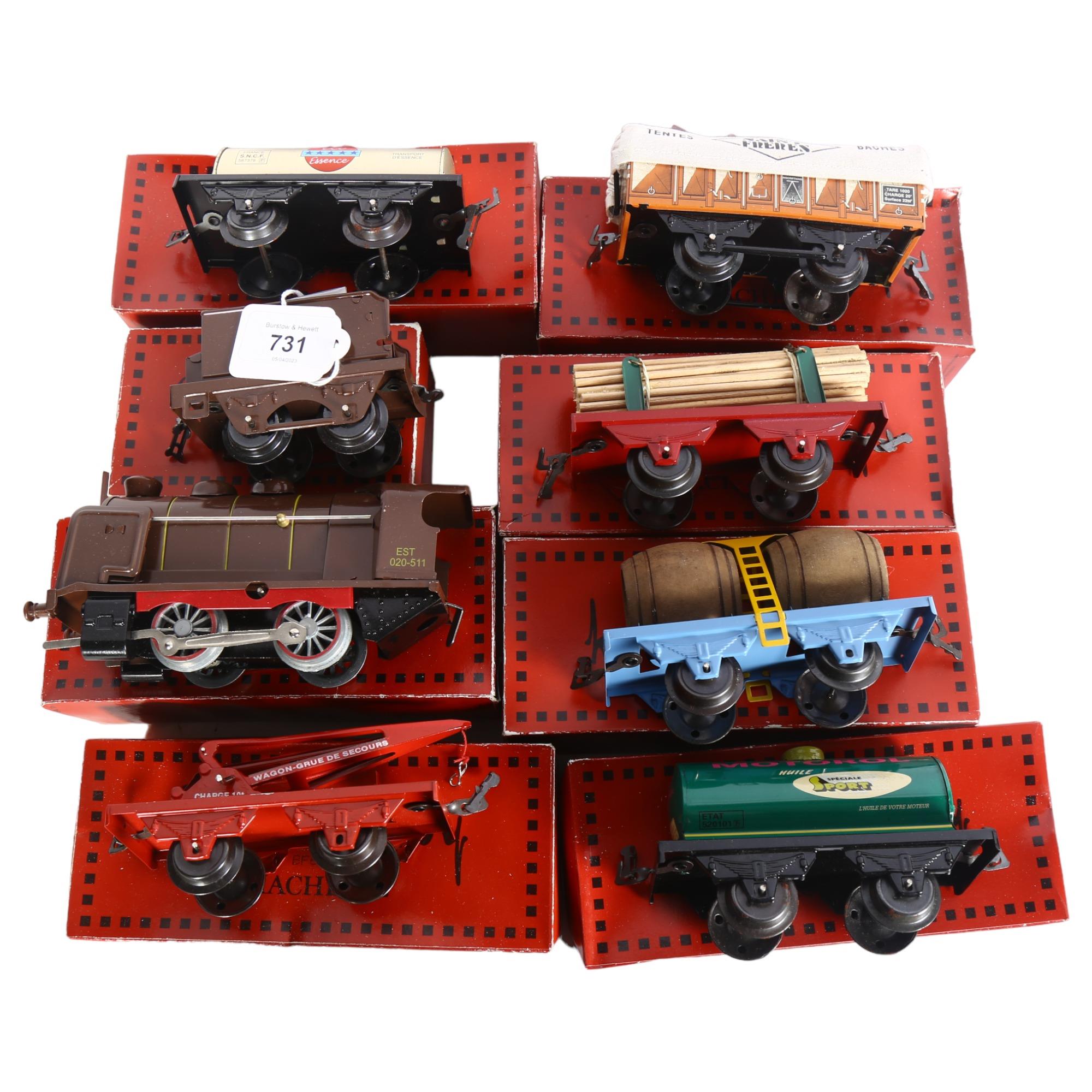 A quantity of French Hornby Series Hachette, OO gauge boxed items, including locomotive EST020-511