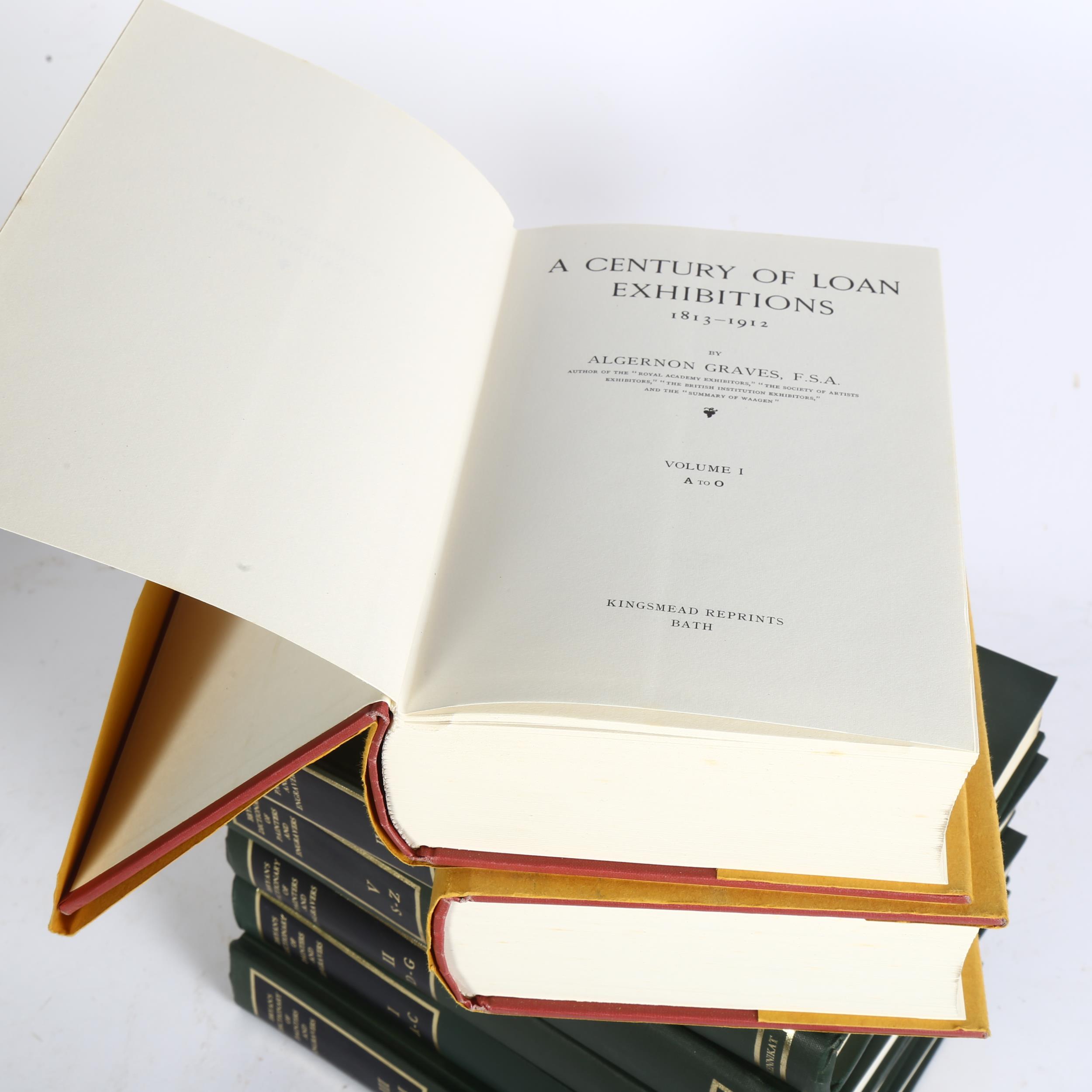 5 volumes Bryan's Dictionary of Painters and Engravers, and 2 volumes of Graves Lone Exhibitions - Image 2 of 2