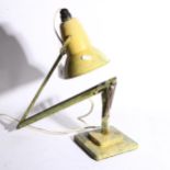 An early 20th century Herbert Terry anglepoise lamp, later painted finish