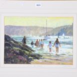 John Neale, limited edition coloured print, 11/500, "through the shallows", 52cm x 64cm overall,