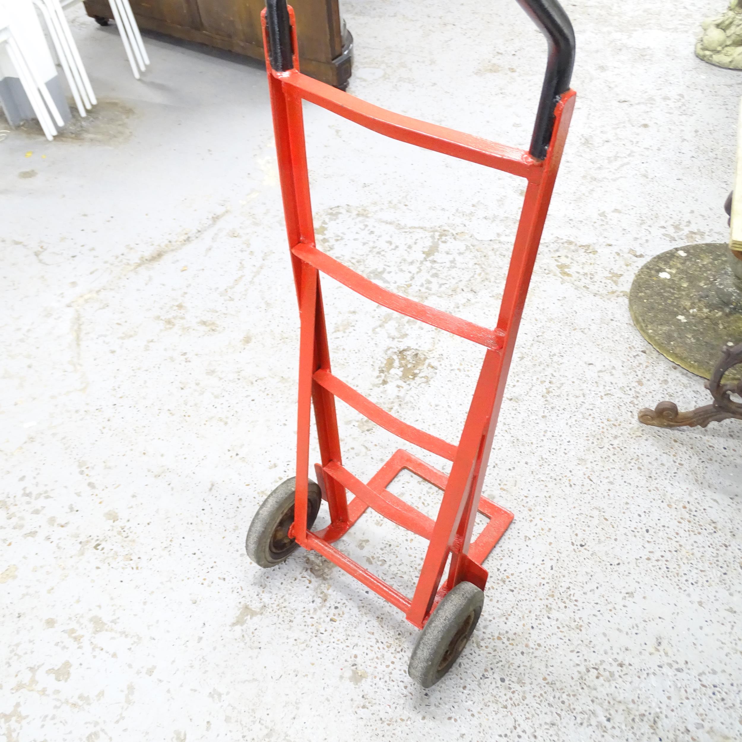 A painted metal sack barrow. - Image 2 of 2