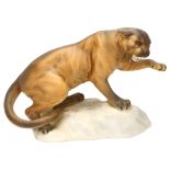 BESWICK - mountain lion, model 1702, matte finish, height 21cm, length 30cm Perfect condition