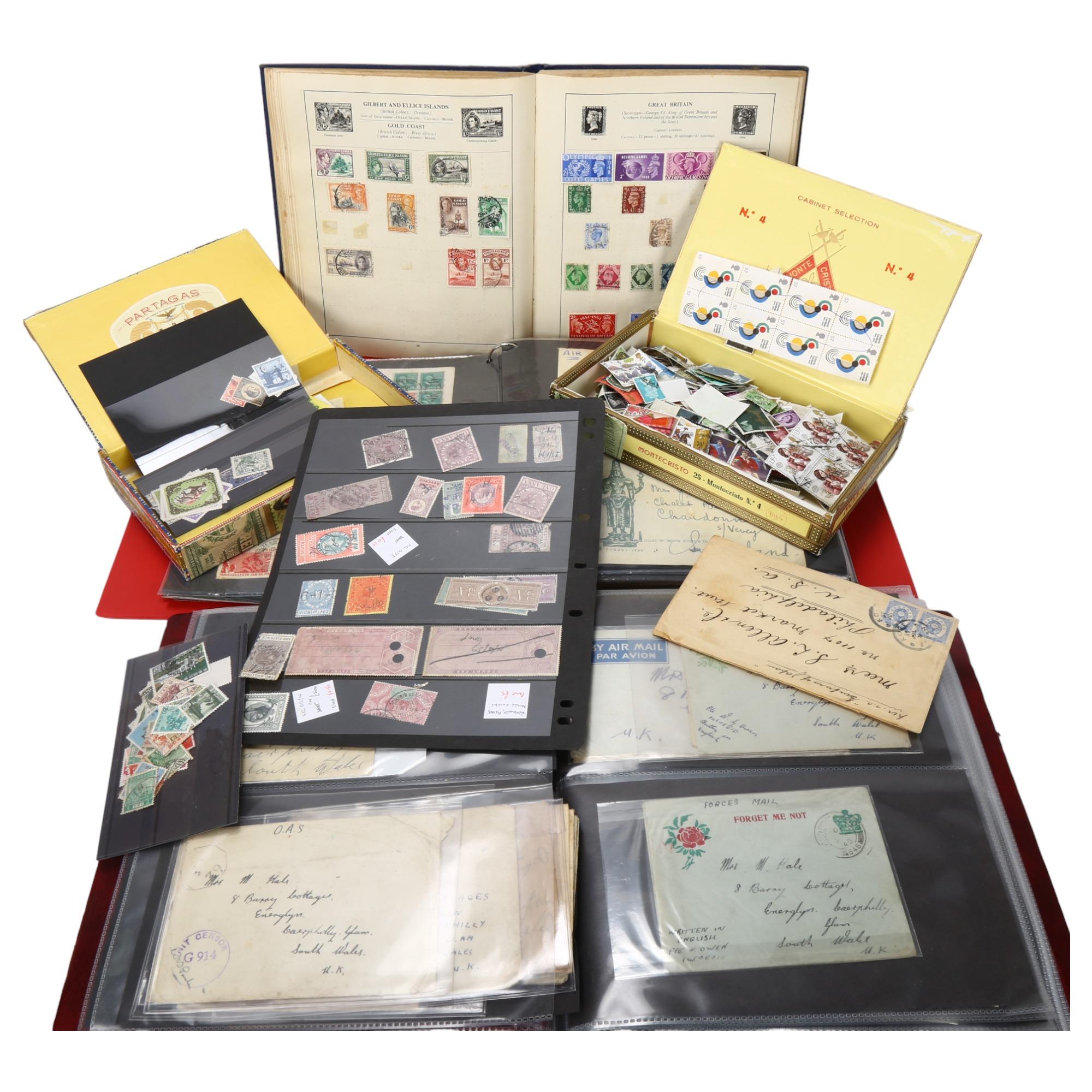 POSTAGE STAMPS - loose postage stamps, airmail letters, postcards and covers Good quality collection