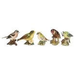 5 Beswick garden birds All perfect