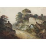 George Nicholson (1787-1878), watercolour on paper, At Thorparch, near Wetherby Yorkshire 1820,