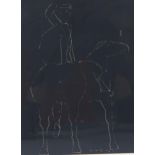 Marino Marini (1901 - 1980), figure on horseback, lithograph, circa 1960s, signed in the plate,