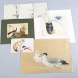 **WITHDRAWN** Chinese School, folder of various watercolours (6)