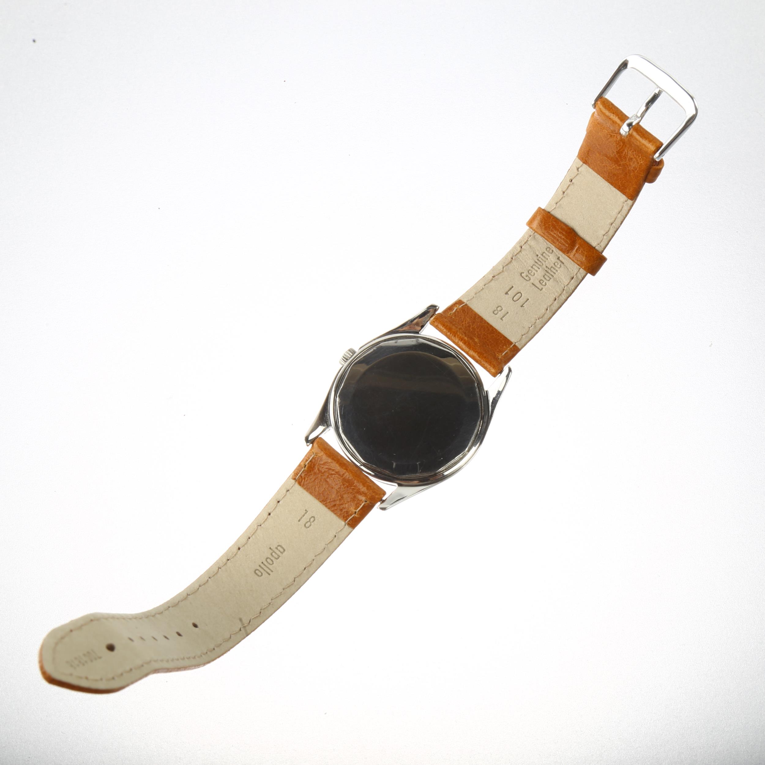 CYMA - a stainless steel Navystar Cymaflex mechanical wristwatch, ref. 2-5678-6, circa 1950s, - Image 3 of 5