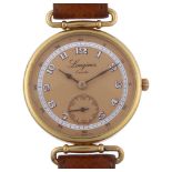 LONGINES - a mid-size gold plated stainless steel Charleston 150 Anniversary quartz wristwatch,