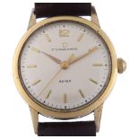 ETERNA-MATIC - a gold plated stainless steel Beyer automatic wristwatch, silvered dial with gild