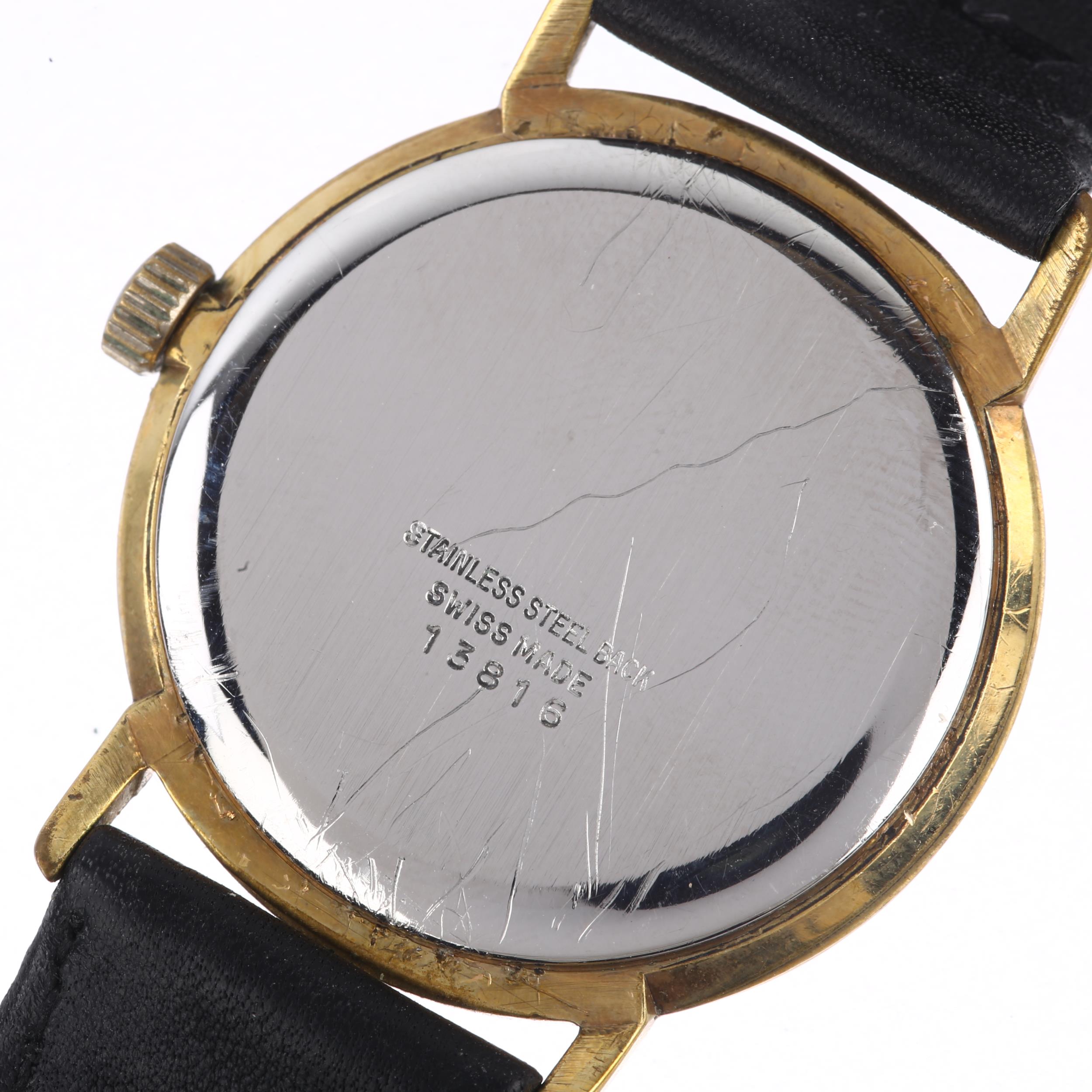 ULYSSE NARDIN - a gold plated stainless steel mechanical wristwatch, champagne dial with gilt - Image 4 of 5