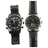 2 wristwatches, comprising Kronen & Sohne, and Skmei, largest case width 46mm (2) Only Kronen