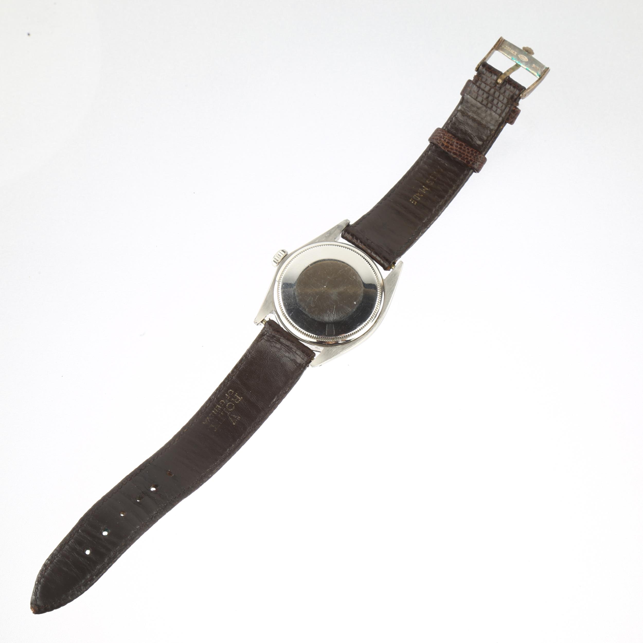 ROLEX - a stainless steel Oyster Perpetual Date automatic wristwatch, ref. 1500, circa 1969, - Image 3 of 5