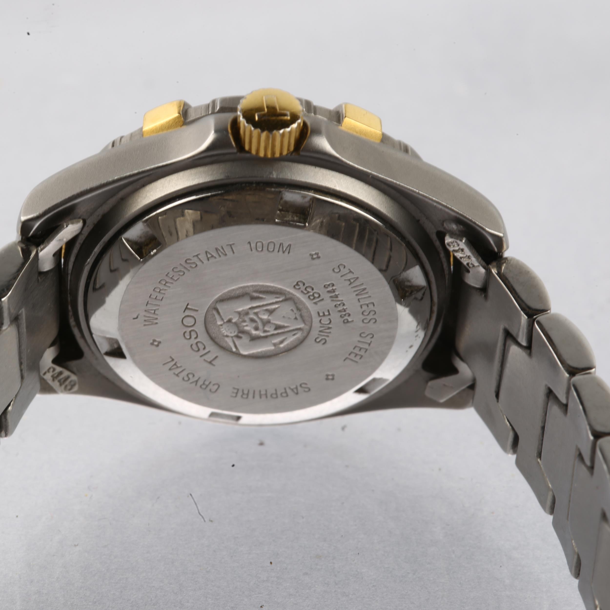 TISSOT - a lady's stainless steel PR100 quartz bracelet watch, white dial with gilt luminous dot - Image 4 of 5