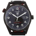 TAG HEUER - a black coated titanium Carrera Drive Timer automatic wristwatch, ref. WAR2A80, circa